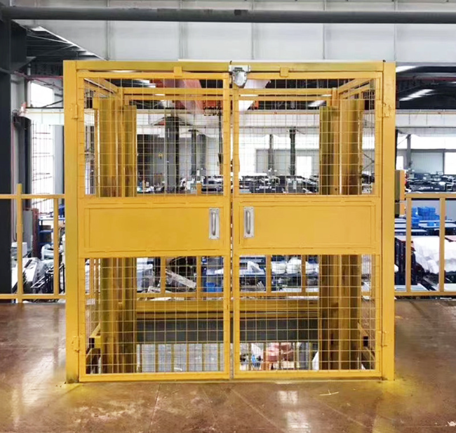 将乐智能导轨式升降机亮相